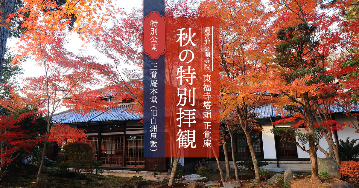 正覚庵秋の特別拝観